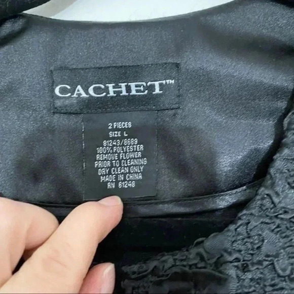 Cachet textured jacket blazer black Large - Picture 7 of 7